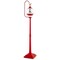 68 Inch Festive Musical Christmas Street Lamp Post with Snow Globe Lantern-Red
